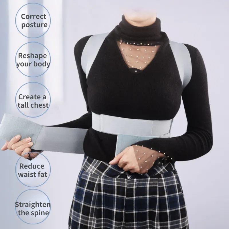 Invisible Chest Posture Corrector Scoliosis Back Brace Spine Belt Shoulder Medical Therapy Support Poor Posture Correction Be